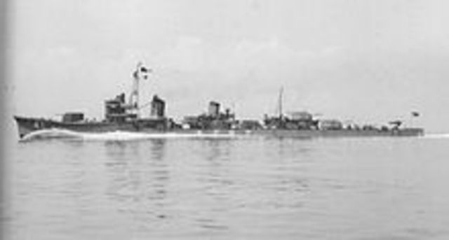 Japanese Asashio-class Destroyer Asagumo is Commisioned into service