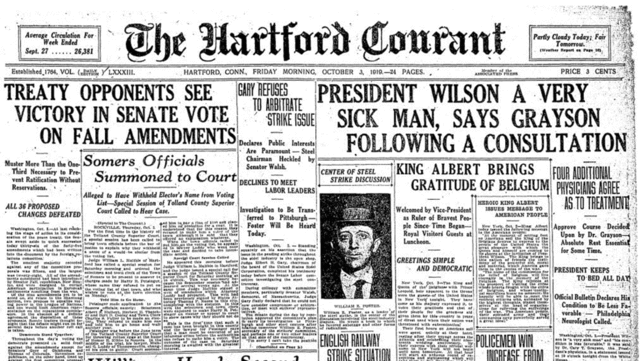 Wilson Suffers a Stroke