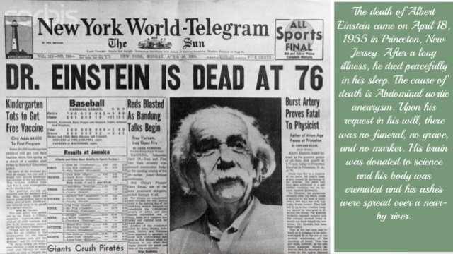 Einstein died