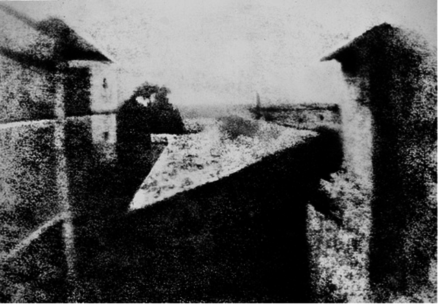 Joseph Nicephore Niepce takes the first Photograph ever