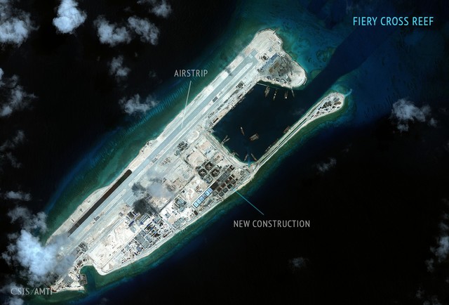 Airstrip on Fiery Cross Reef