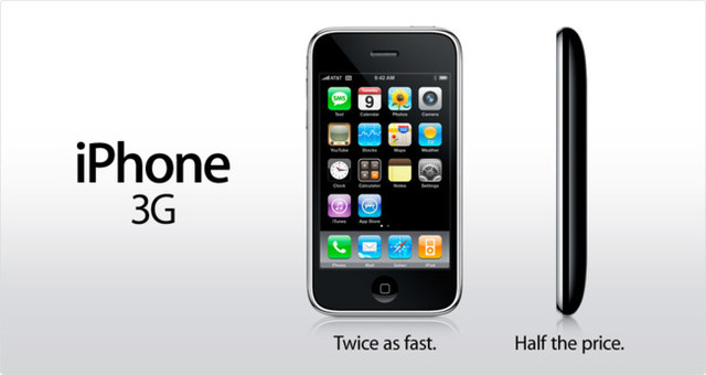 Lanzamiento de iPhone 3G.