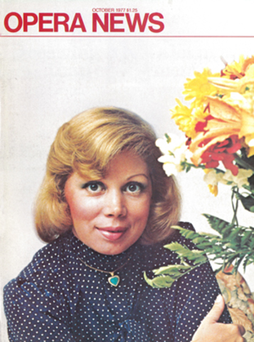 Freni on the cover of Opera News