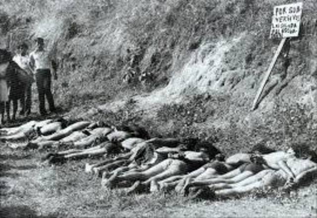 masacre realizada por parte de la guardia