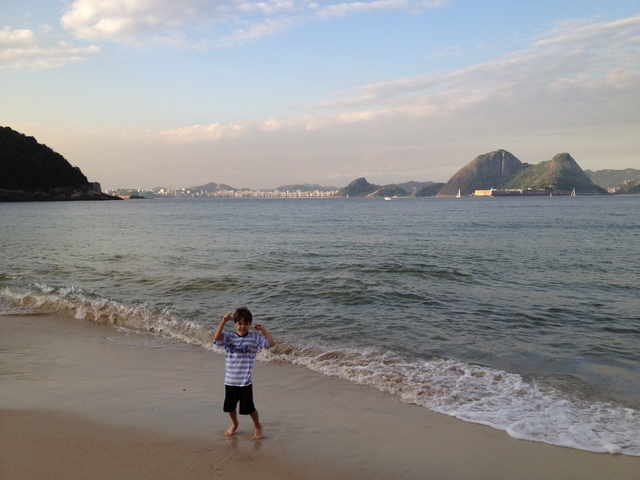 Primeira vez que fui a praia pescar