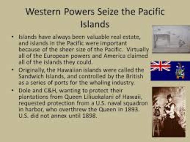 Western Powers Seize the Pacific Islands
