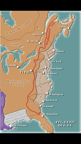 Proclomation Line of 1763