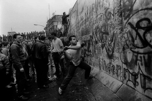 Berlin Wall demolished