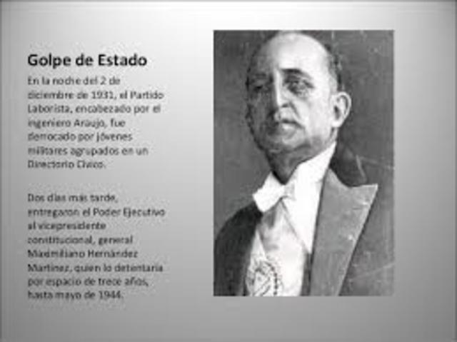 Arturo Araujo fue derrocado