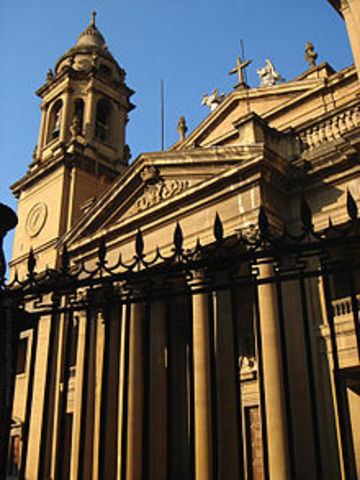 Fachada de la catedras de Santa María de la real Pamplona