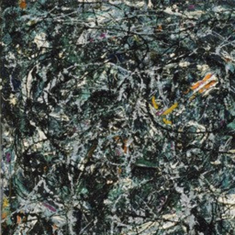 Polluck paints first Drip style peice