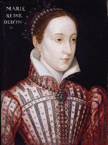 Mary Queen of Scots, laid claimed to the throne of England