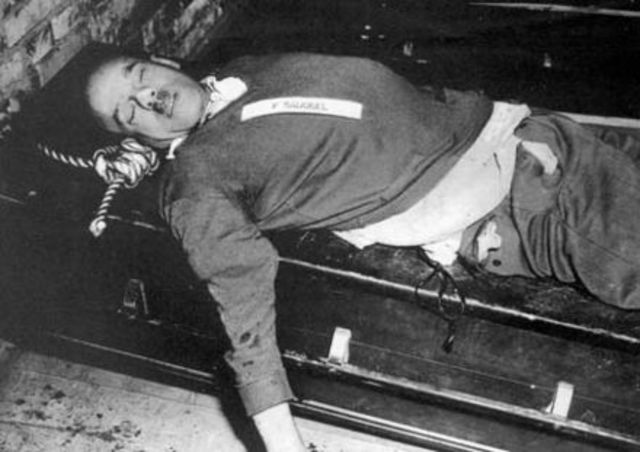 Hermann Göring commits suicide two hours before his scheduled execution.