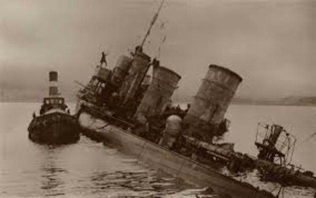 Germans bomb scapa flow naval base near scotland