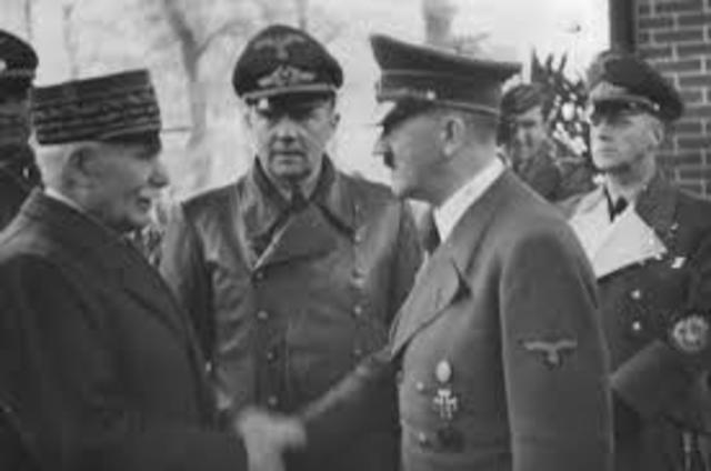 France signs an armistice with Nazi germany and Adolf Hitler tours Paris