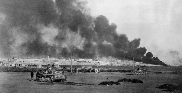 Tobruk in North Africa falls to the British and Australians.