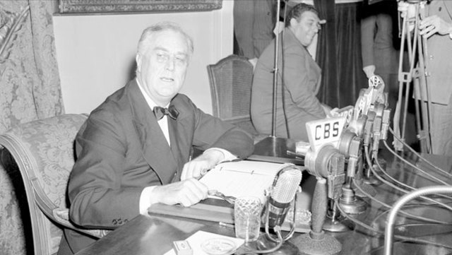 Roosevelt re-elected as U.S. president.