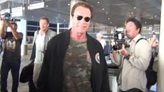 me encontre a Arnold en el aeropuerto