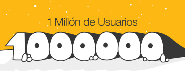 1millon de usuarios!