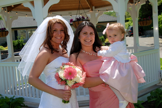 Hailey was a flower girl for the first time.