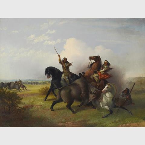 Painting of the Buffalo Hunt