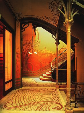 Staricase in the Tassel House