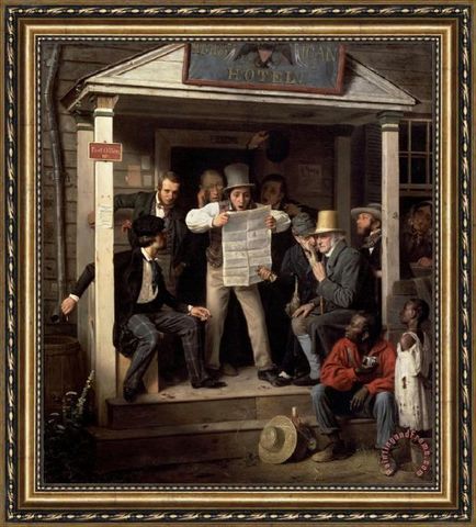 Richard Caton Woodville Creates War News Frim Mexico