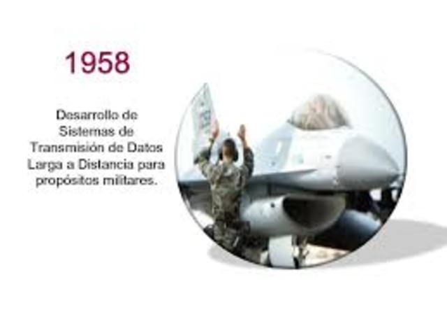 Desarrollo de Sistemas de Transmisión de Datos a Larga Distancia para propósitos militares.