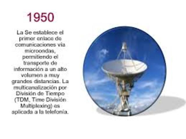 Se establece el primer enlace de comunicaciones vía microondas