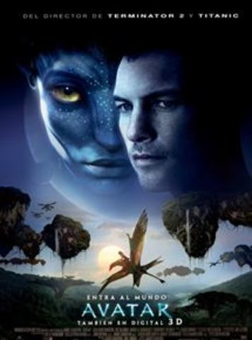 2009 Avatar de James Cameron recauda 2.700 millones de dólares en el mundo.