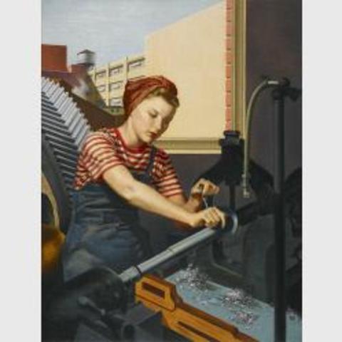 Francis Criss paints Day Shift