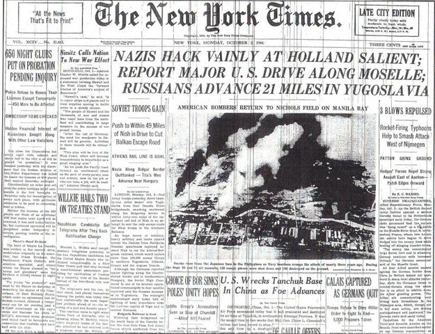 Holland surrenders to the Nazis.