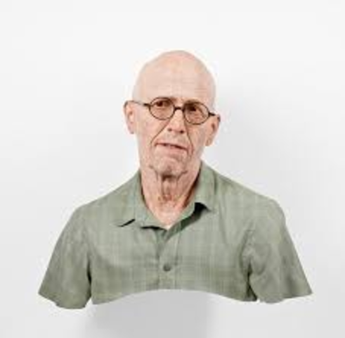 "Old Self: Portrait of the Artist as He Will (Not) Be. Variation #2" Sculpted