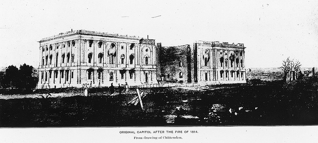 Capitol building is burned