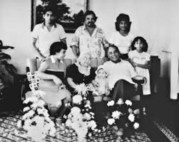 He grew up with his maternal grandparent - his grandfather was a pensioned colonel from the civil war at the beginning of the century. He went to a Jesuit college and began to read law, but his studies were soon broken off for his work as a journalist