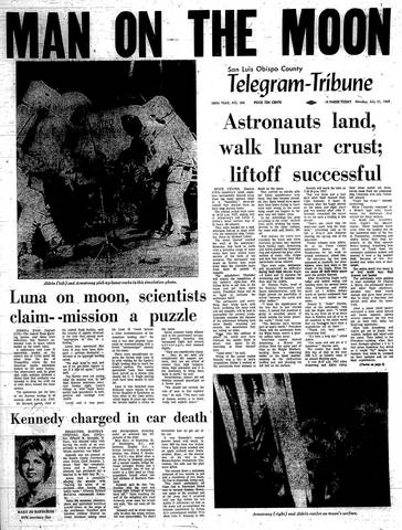 Americans land on the Moon