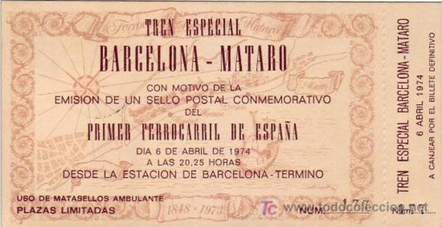 PRIMER FERROCARRIL EN ESPAÑA