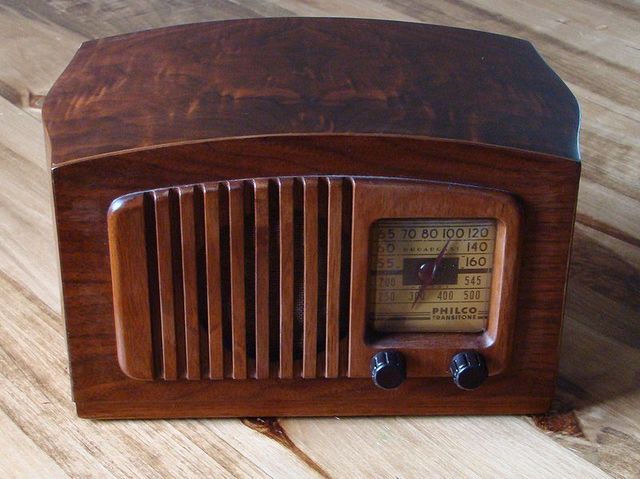 the radio