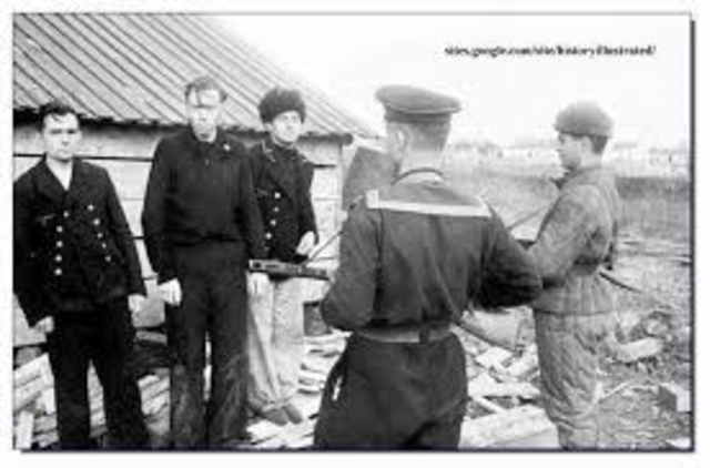 Germans surrender in the crimea