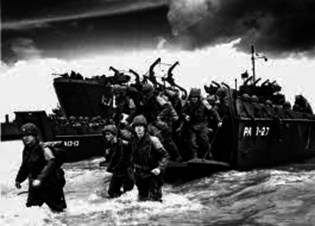 D-Day landing on the northern coast of france