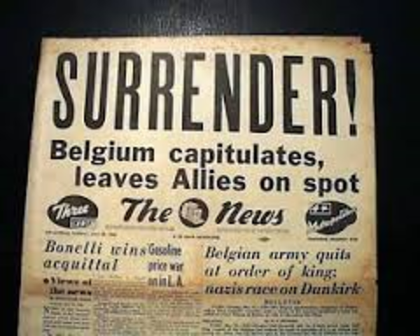 Belgium surrenders