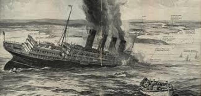 Sinking of British Liner Arabic