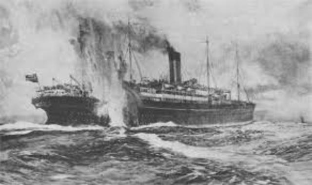Sinking of British Liner Arabic