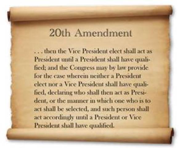 20th amendment