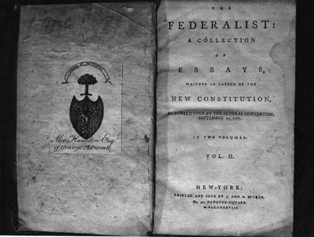 Federalist Papers written