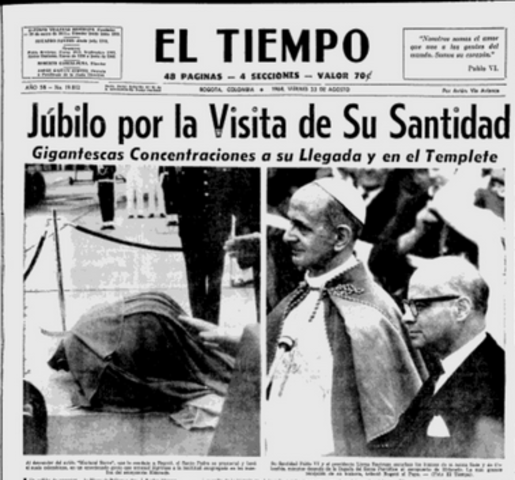 Pablo VI en colombia