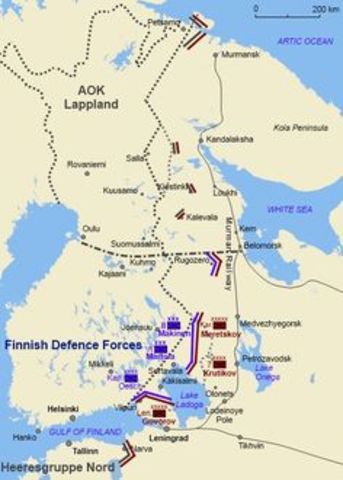 Soviet offensive against the Finnish front begins.