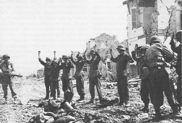 Germans counter-attack against the Anzio beachhead.