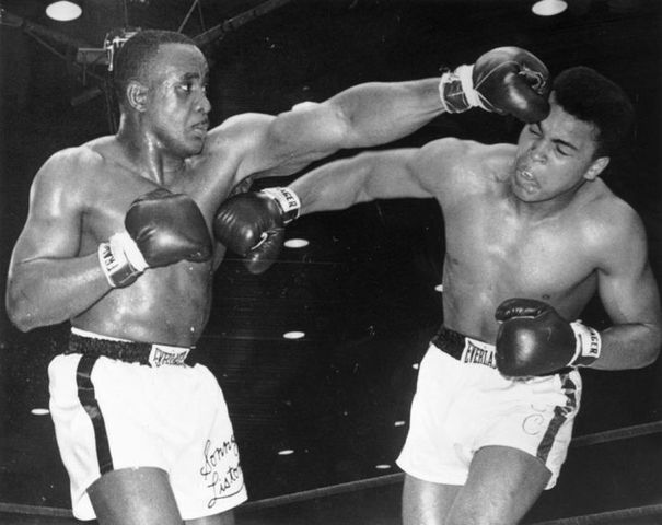 1960 Olympic champion Cassius Clay (Muhammad Ali) wins the World Heavyweight Championship in Boxing from current champ Sonny Liston.