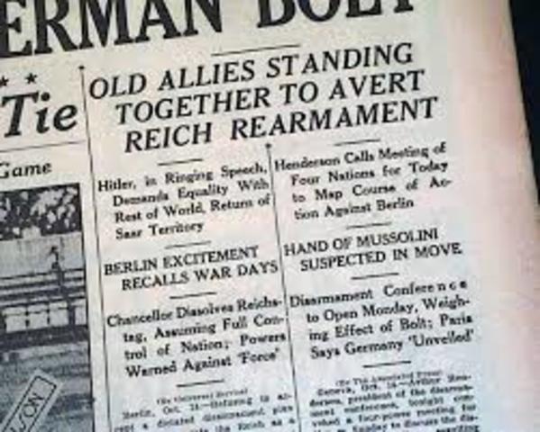 Germany quits the League of Nations